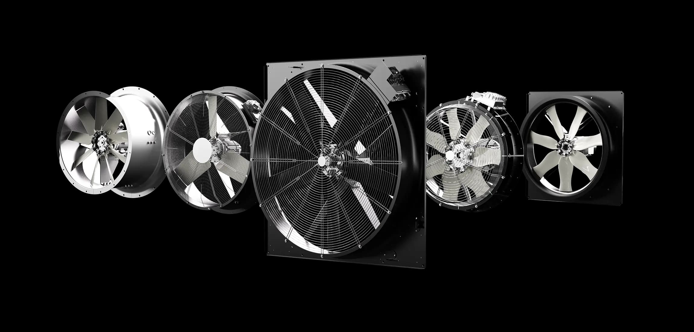Multi-Wing replacement axial fan blades